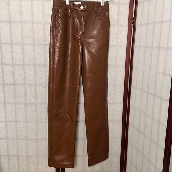 ARITZIA WILFRED MELINA FAUX LEATHER PANTS Size 0‎ - Picture 2 of 7